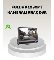 Araç Dvr Kamerası 3’lü 170° Geniş Açılı Full Hd Ve Park Destekli