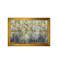Soyut Manzara Motifli Kanvas Tablo 80 x 110 cm Gold Çerçeve