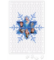 Elsa Anna Snowflake Frozen Snowflake Puzzle 240 Parça Yapboz