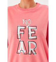 No Fear Kadın Sweatshirt Pembe 72500