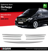 Mercedes Vito Uyumlu Krom Ön Panjur 7 Parça 2004-2010 (Karışık)