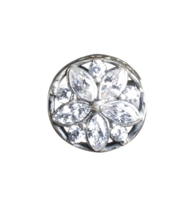 Nur Silver Çiçekli Gümüş Charm NUR-BL00014