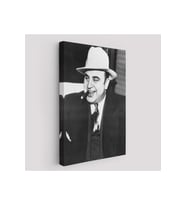 Ünlü Sabıka Fotoğrafı Posteri Ünlü Mafya Patronu Al Capone Kanvas Tablo-5292