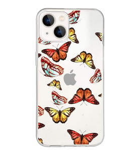 PrintiFy Apple  iPhone 13 Mini ile Uyumlu 1mm Slim Fit Water Color 2 Baskılı Şeffaf  Kılıf