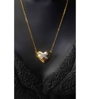 Vog Tiffany Model Sarı Renk 24 Ayar Altın Kaplama Sevgiliye,Eşe,Anneye,Arkadaşa Hediye Çelik Kolye