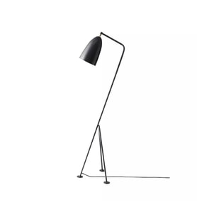 Retro Siyah Hareketli Başlık Köşe Lambası Lambader (Metal)