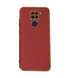 Xiaomi Redmi Note 9 Kılıf Volet Silikon - Kırmızı