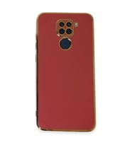 Xiaomi Redmi Note 9 Kılıf Volet Silikon - Kırmızı