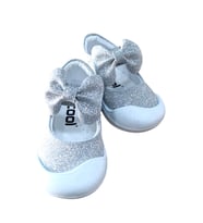 Cool Darla İlkadım Bebe Baletli Simli Babet (Gümüş)