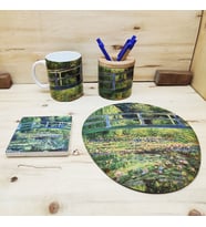 Claude Monet Set 2 - Kupa-Mousepad-Traverten Bardak Altlığı-Kalemlik 1
