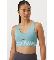 Nike Pro Indy Plunge-Support Bra Kadın Spor Bra Açık Yeşil