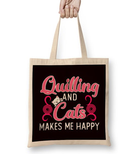 Quilling Cats Make Happy Hobby Craftsman Crafting Kitten Art Bez Çanta Uzun Saplı