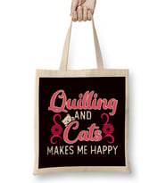 Quilling Cats Make Happy Hobby Craftsman Crafting Kitten Art Bez Çanta Uzun Saplı