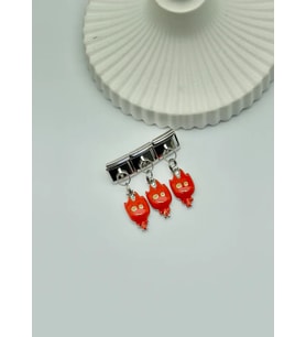 Çelik Silver Ateş Karakter Sallantılı İtalyan Charm - 25crm125