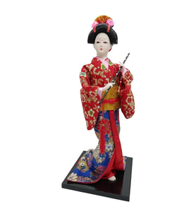 Japon Kimonolu Geyşa Bebek Biblo 30 cm No.11