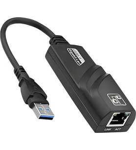 TAPLIN USB 3.0 To Ethernet Dönüştürücü Çevirici Adaptör Gigabit 1000 Mbps (Siyah)