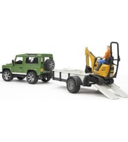 Bruder  Land Rover Arazi Aracı Ve Jcb Mini Kazıcı BR02593