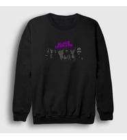 Presmono Unisex Siyah Members Black Sabbath Sweatshirt