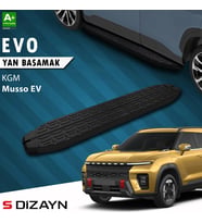 S-Dizayn KGM Musso EV Evo Siyah Yan Basamak 213 Cm 2025 Üzeri A+ Kalite