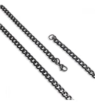 Çelik Erkek Zincir Kolye 1.6Mm (Siyah)