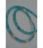 STONEAGE Jade ve İncili Bayan Doğal Taş Kolye