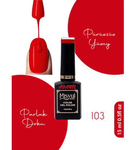 Adanil 15 ml Misyul Profesyonel Kırmızı Kalıcı Oje Mis-103