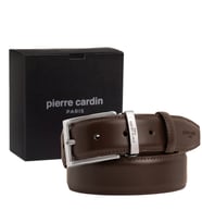 Pierre Cardin Deri Erkek Kemer (En 3,5 cm) PC2209K (Kahverengi)