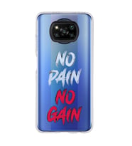 Poco X3 PRO / X3 NFC Uyumlu Fitness Tasarımlı Şeffaf Telefon Kılıfı