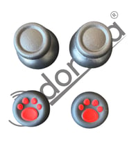 PS4 Dualshock Uyumlu 2 Adet Analog Joystick Başlığı + 2 Adet Pati Tasarımlı Koruyucu Set