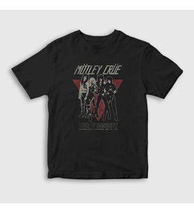 Presmono Unisex Çocuk Siyah Band V2 Mötley Crüe T-Shirt 375732tt