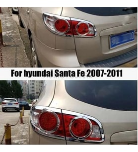 Hyundai Santa Uyumlu Fe 2006 2012 Arka Stop Kaplama ABS Krom Parça