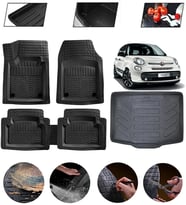 Fiat 500L Uyumlu Paspas Araca Özel Bagaj Havuzu MBS Siyah