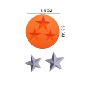 ŞEKER HAMUR KALIBI SİLİKON KRİSTAL YILDIZ 5,5*5,5 CM