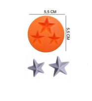ŞEKER HAMUR KALIBI SİLİKON KRİSTAL YILDIZ 5,5*5,5 CM