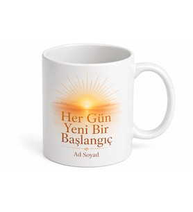 Pozitif Enerji Seven İçin Özel Tasarım Seramik Baskılı Kupa Bardak Moral Hediyesi