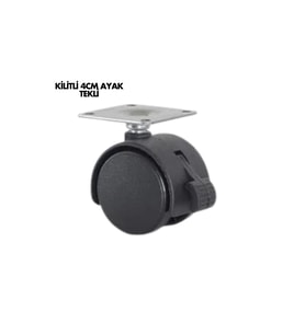 Kilitli 4Cm Ayak Tekli