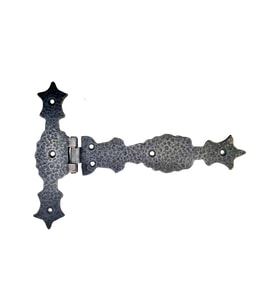 Antika Tarz Dekoratif Pirinç Kuyruklu Zambak Menteşe - 175x248 Mm, Oksit