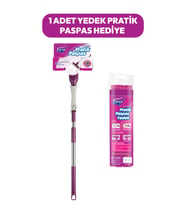 Pratik Paspas Çift Sıkmalı Yedek Hediye ile Temizlik Keyfi
