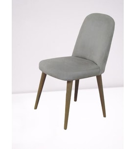 Sandalye 4379 CSK 106 Giydirme Kayın Klasik Retro MODEL Kutu sevk El Yapım (Gri)
