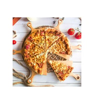 6'lı Ahşap Pizza Servis & Sunum Tabağı
