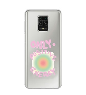 Xiaomi Redmi Note 9S - Redmi Note 9 PRO Uyumlu Pozitif Enerji Tasarımlı Şeffaf Telefon Kılıfı