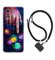 General Mobile GM 21 Pro GM 22 Pro Plus Kılıf Boyun Askılı Silikon Finger planet 1740