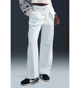 Nike Naomi Osaka High Waisted Loose Knit Trousers Bol Kesim Kadın Eşofman Altı Krem