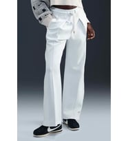Nike Naomi Osaka High Waisted Loose Knit Trousers Bol Kesim Kadın Eşofman Altı Krem