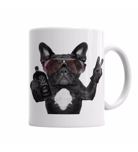Bulldog Hangover Pug Köpek Kupa Bardak Porselen