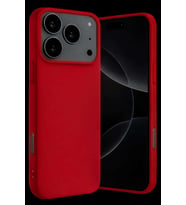 iPhone 17 Pro Max Nano içi Kadife Silikon - Kırmızı
