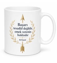 Terfi Hediyesi Başarı Tasarımlı Baskılı Kupa Bardak Özel Hediye