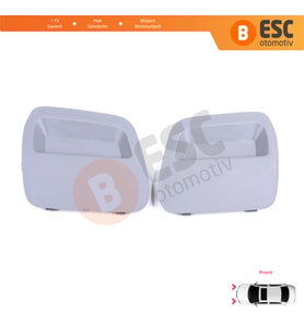 Renault Dacia Duster MK2 HM 2017-2023 511802392R için Ön Tampon Çeki Demiri Kapağı Seti Gri