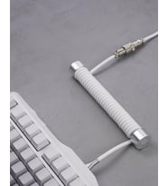 USB to Type-c Mekanik Klavye Uyumlu Oyuncu Kablosu, 1.85m, Beyaz
