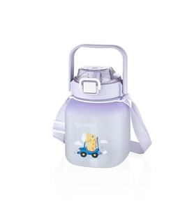 VAGONLİFE VGN2275-T SOFT TOUCH EL TUTMA ASKILI PİPETLİ MATARA 1100ML MOR